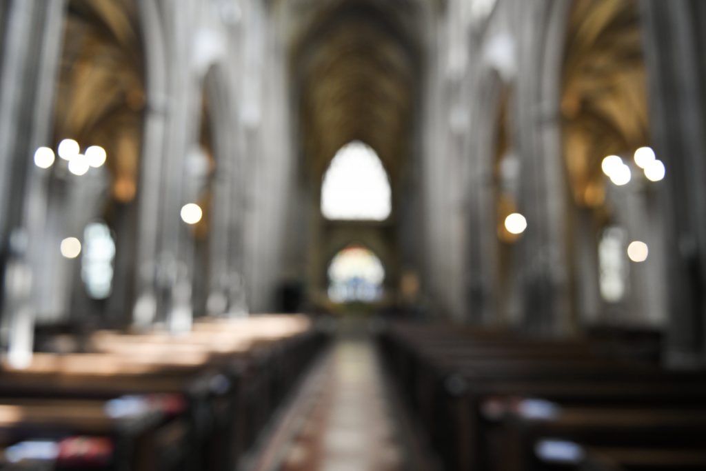 An empty church.