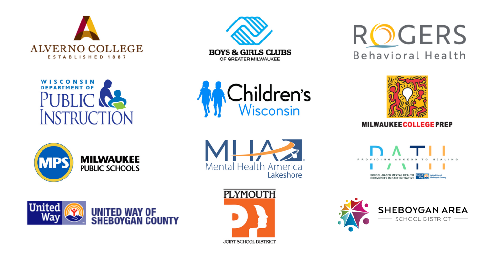 Logos of 12 local organizations that 'Coaching for Success' collaborates with.